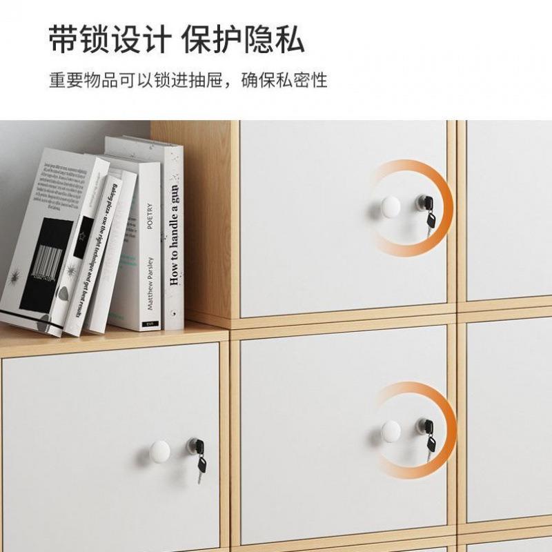 书柜架落地自由组合子收纳柜见详情柜子格储物柜置物架带锁书柜展