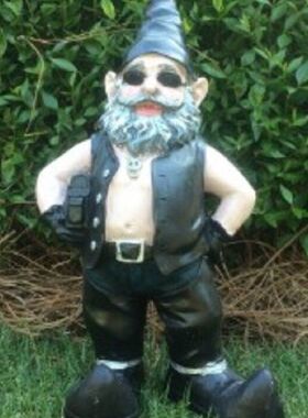 跨境花园侏儒3D摆件小矮人树脂工艺品白胡子老头男女树脂摆件装饰