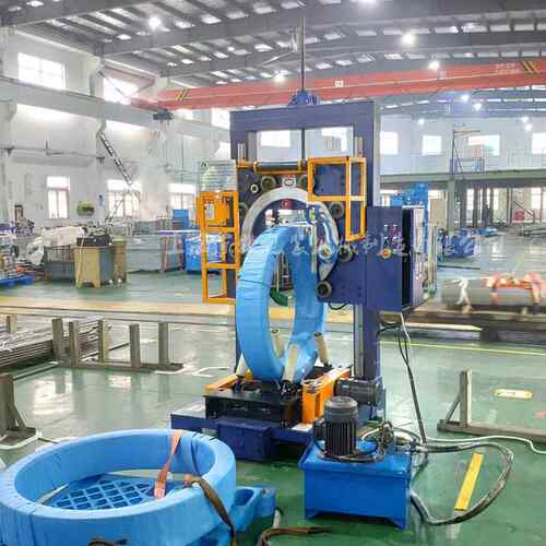 大型钢丝缠绕机钢丝绳缠绕机焊丝缠绕包装机大型盘钢缠绕打包机