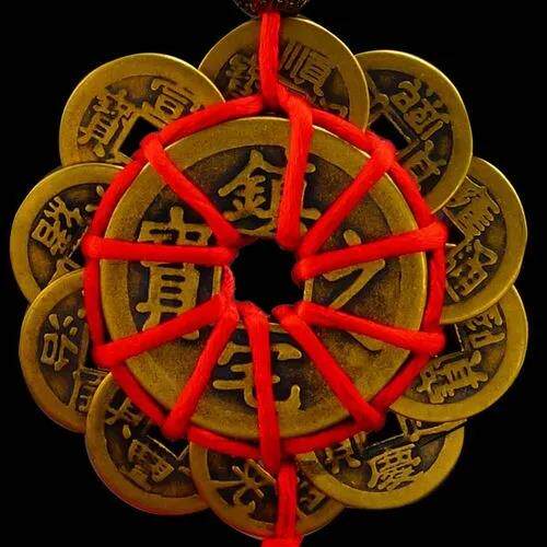 十帝钱铜钱挂件纯铜十帝梅花钱随身车挂汽车入户门卧室门挂件