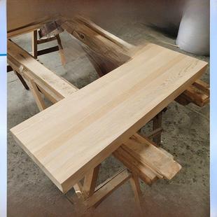 实木天山定制木方形整块原木板材桌面衣柜一字隔断定制杉木板材