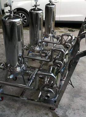 不锈钢精滤机过滤器白酒葡萄酒黄酒过滤机304型号自动称重过滤机