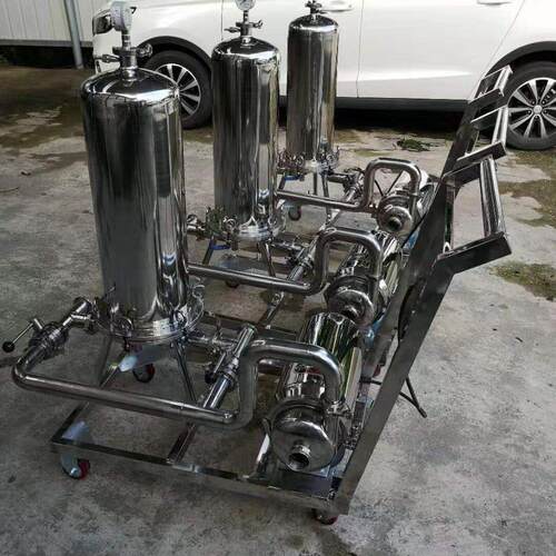 不锈钢精滤机过滤器白酒葡萄酒黄酒过滤机304型号自动称重过滤机