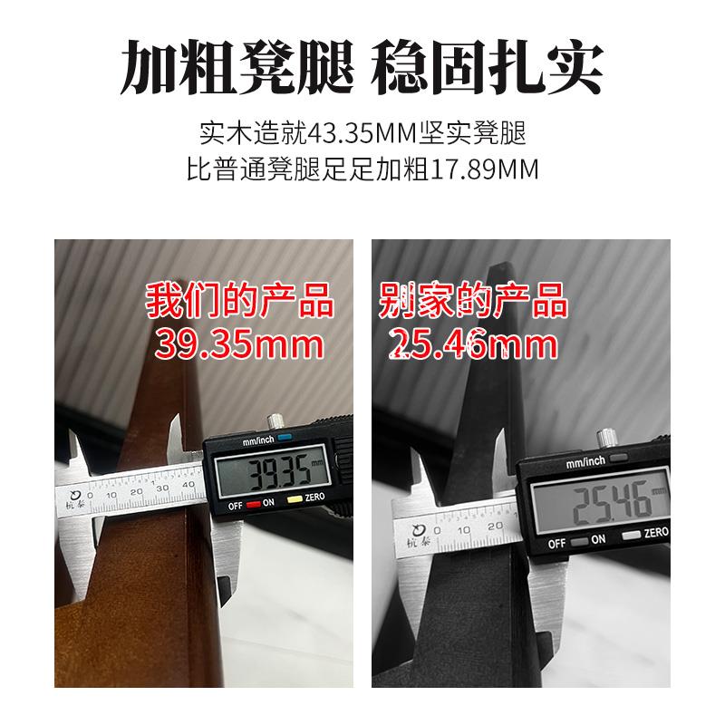 轻奢感梳妆台方实木凳子家用书桌用不客厅餐桌子占地椅可644昌悦