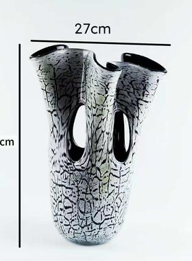 现代简约不摆规则GT-B072镂空裂变琉家璃瓶酒店样板间创意花艺术