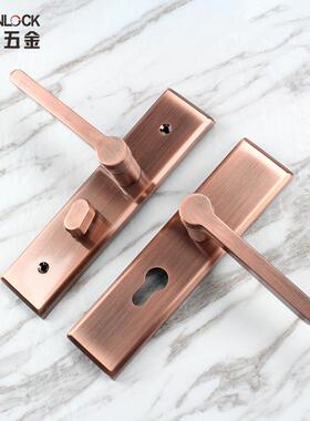 工厂不锈钢面板锁面大门门RPS-07-0加用厚板防盗把手锁家通用型锁