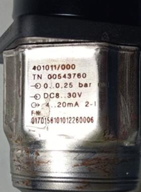 JUMO 401011/000 压力传感器0..0，25bar