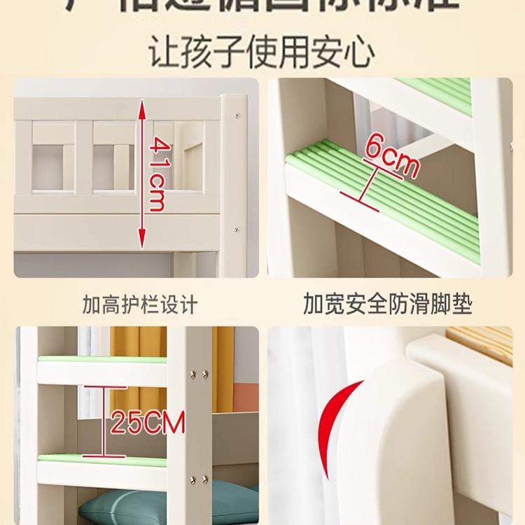 实儿童上下木床双层床两层加铺985粗高低子母床双高人床上下加厚