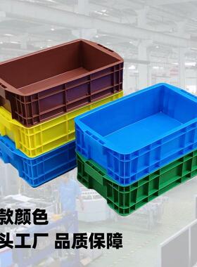 车间塑料周转箱灰色收纳盒小号长方形家用零件盒螺丝收纳箱养龟箱