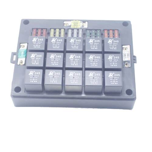 之尚房车多路汽车继电器保险丝片盒座组合总成配套12V24V控制中心