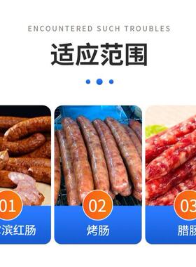 香肠加工设肠肉类生产线切肉机商用灌烟肠机熏炉冻肉备绞BTM机扎