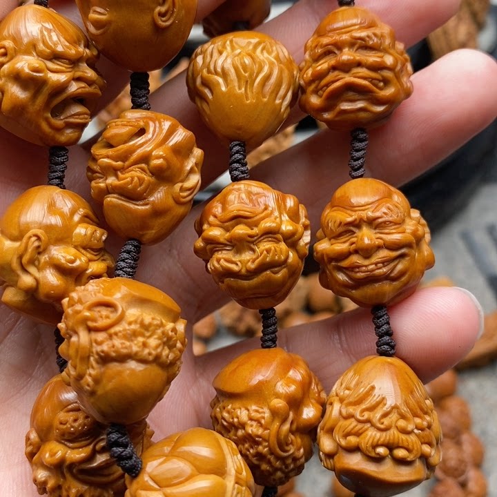橄榄核十八罗汉项链