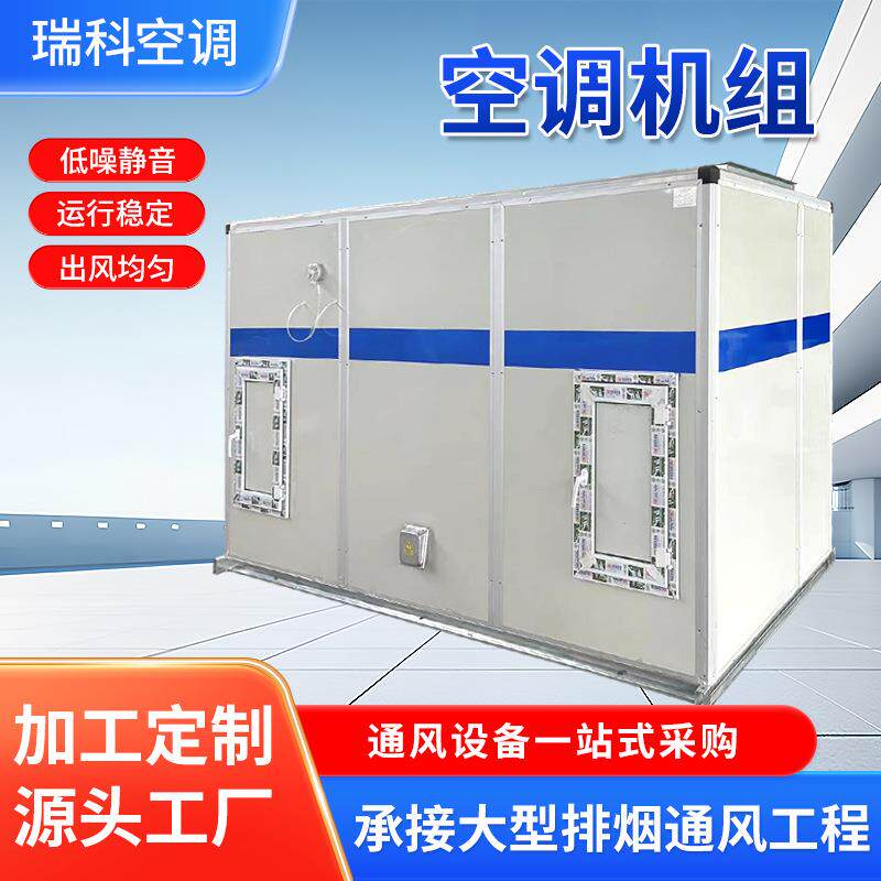 新风机组办公楼商场中央空调远程射流机组冷暖两用吊顶式新风系统