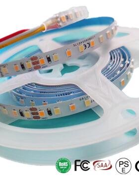 美规140灯双色灯带DC24V调光10CM7灯一剪 111LM/W高光效显指90