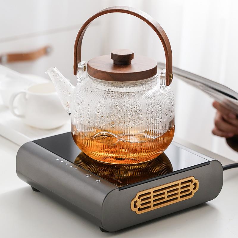 古舍新品小砖块电陶炉围炉煮茶器静音小型专用茶炉家用玻璃套装