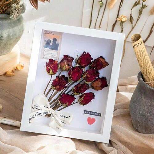 Dried Flower Collection Display Frame 3D Photo Frame Glass