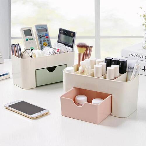 Minimalist Desktop Cosmetic Box with Small Drawers, Multi-fu