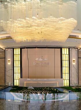 吸顶灯ed长方l形具简约售楼部沙盘大KT灯V酒6906店工程灯豪华型水