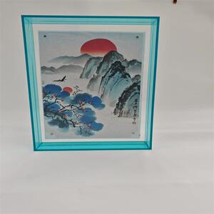 大号9:16亚克力相框现货山水意境装饰画框家居软装创意桌面摆件