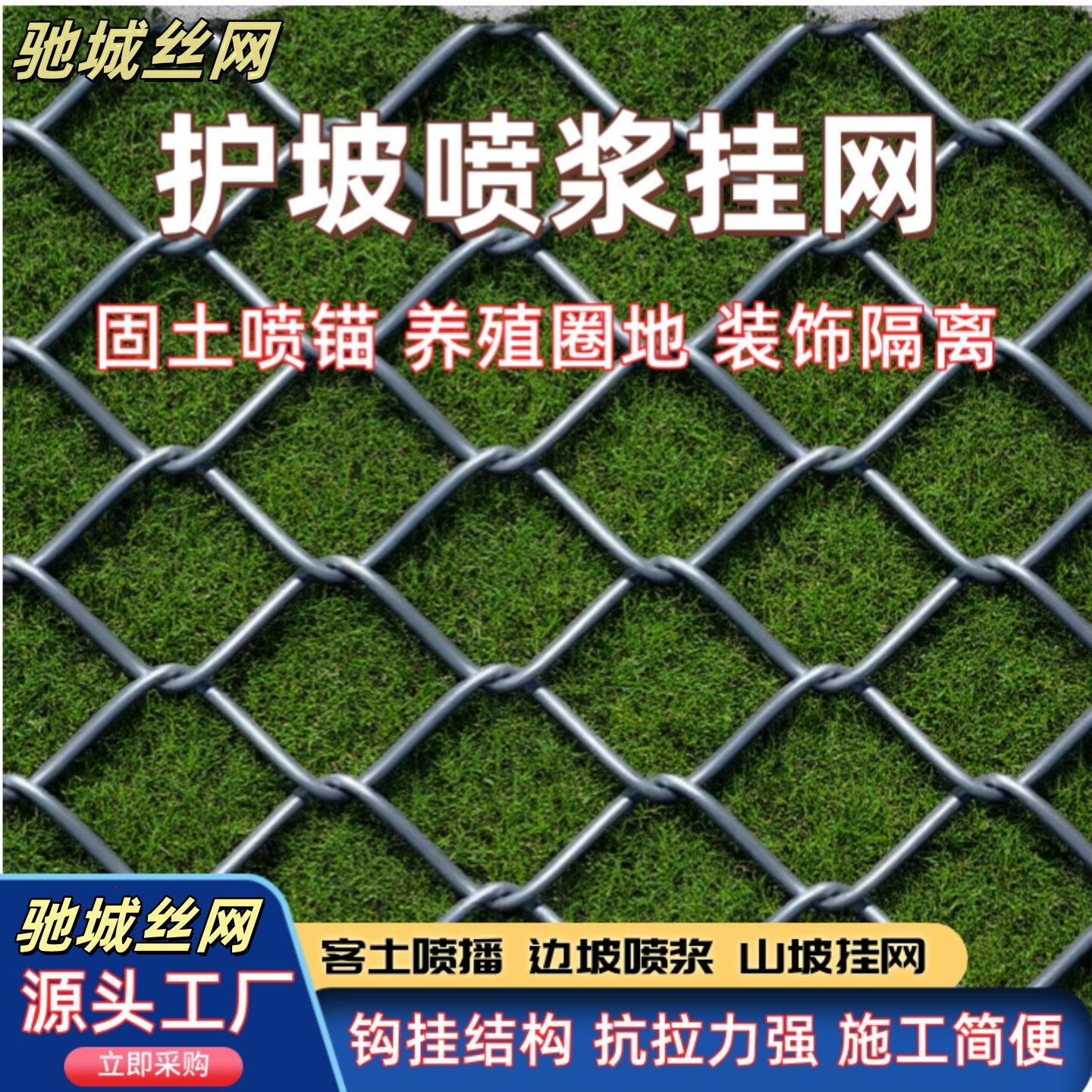 喷浆铁丝网客土喷播植草镀锌菱形钢网绿化喷锚挂网山体护坡固土网
