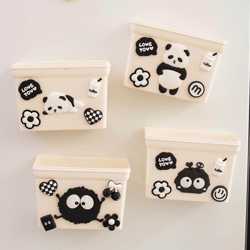 煤球冰箱磁吸收纳盒置物架免打孔侧面壁挂式笔筒厨房家用多功能