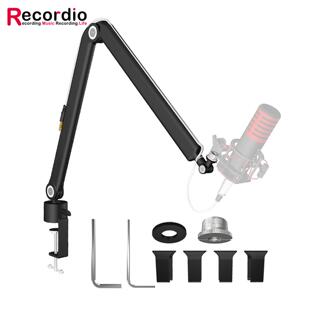 桌面悬臂支架麦克风话筒懒人万向折叠直播K歌隐藏线游戏话筒支架