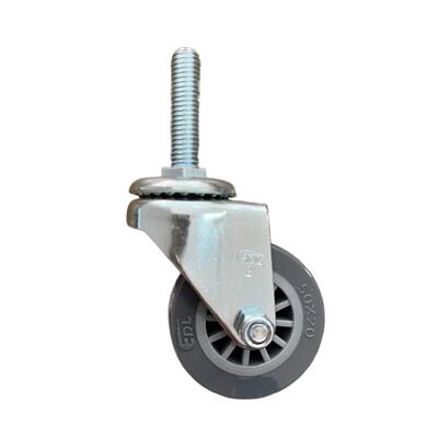 洗地机洗水扒支撑小脚轮单轮 丝杆万向轮M10X38 EDL丝杆加长26132