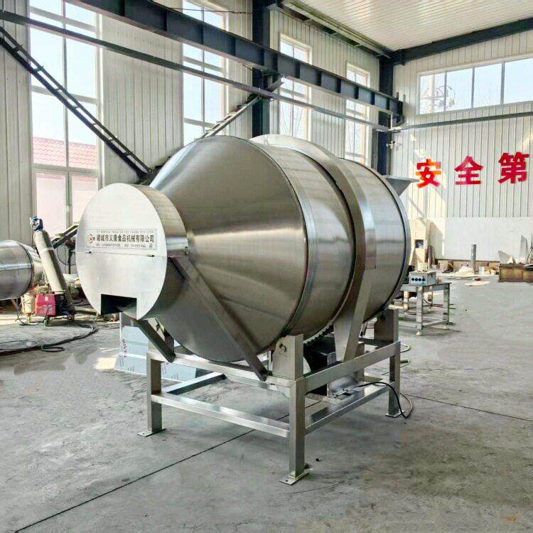 土豆条滚筒拌料机  麻辣鱿鱼拌料桶  五谷杂粮搅拌机  义康机械