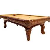 星盛台球桌豪华雕刻台球桌家用成人标准型台球餐桌二合一台球桌