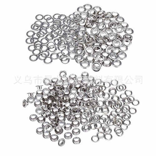 整包批发金属气眼鸡眼扣圆边电镀鞋眼吊牌篷布空心铆钉汽眼圈扣子