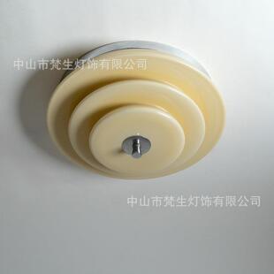 中古玻璃卧室过道书房阳台过道灯 1930s中世纪德国设计吸顶灯