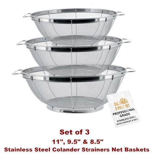 Colander Strainers Net Baskets Kitchen Cooking Mesh Sieve
