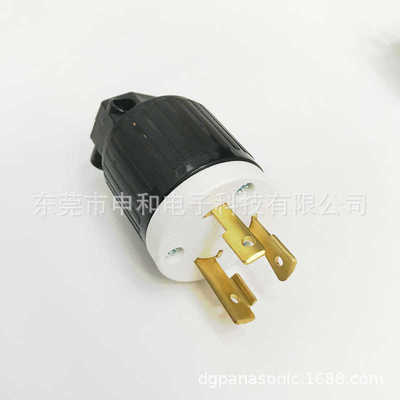 LKEW隆光 30A NEMA引挂式插头UL LK-6332(L6-30P)美规发电机插头