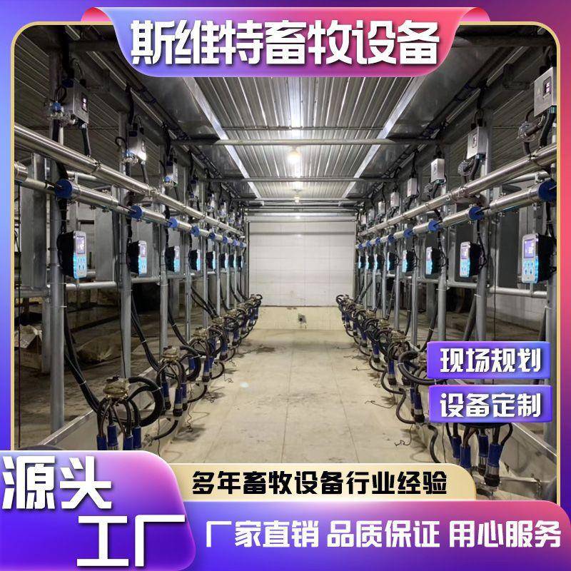 鱼骨式挤奶厅电子计量全自动挤奶机牛羊养殖场现场规格多种尺寸