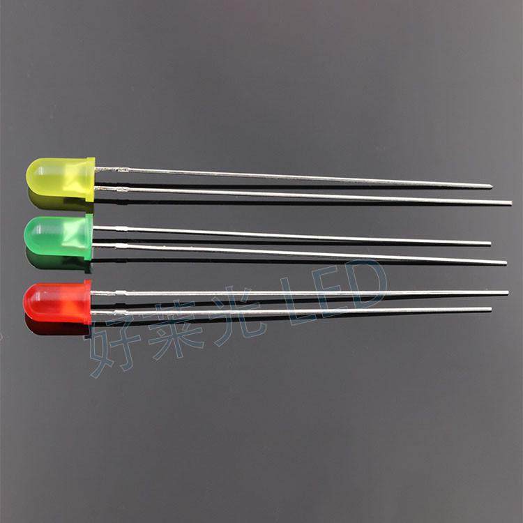 F5/5MM圆头加长脚带色红发红绿发绿黄发黄光 51/53直插LED指示灯,电子元器件市场,LED灯珠/发光二级管,淘宝优惠券,粉丝福利购,淘宝优惠卷