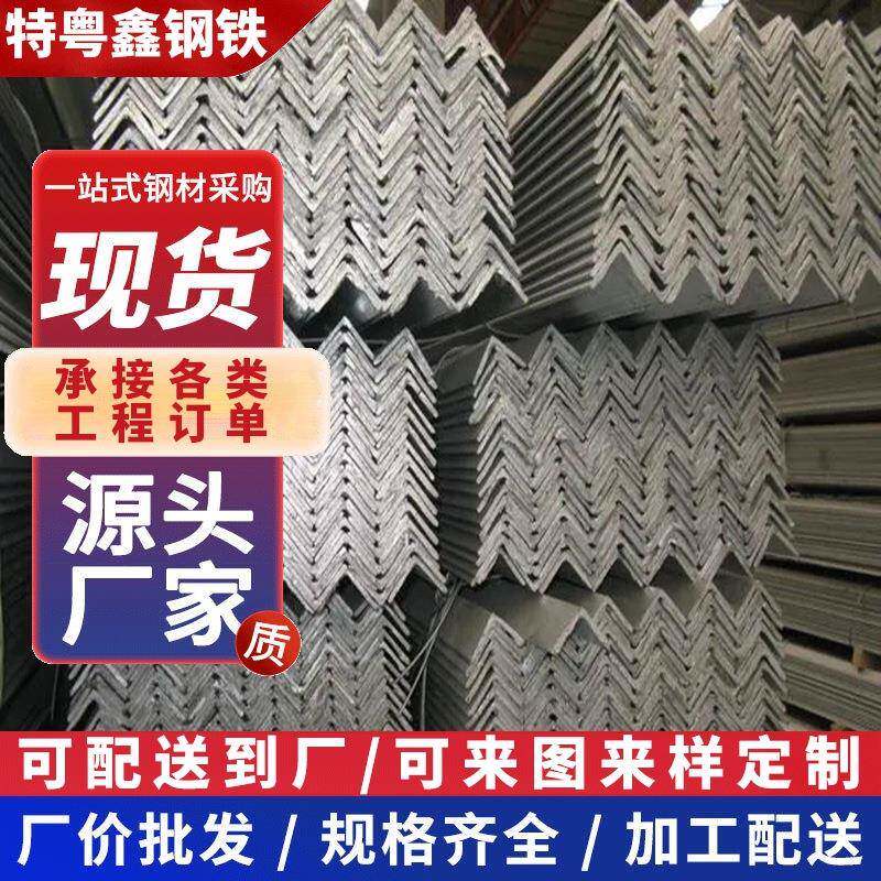 广东货架镀锌角钢现货冲孔角铁带孔万能角钢空调风管三角架