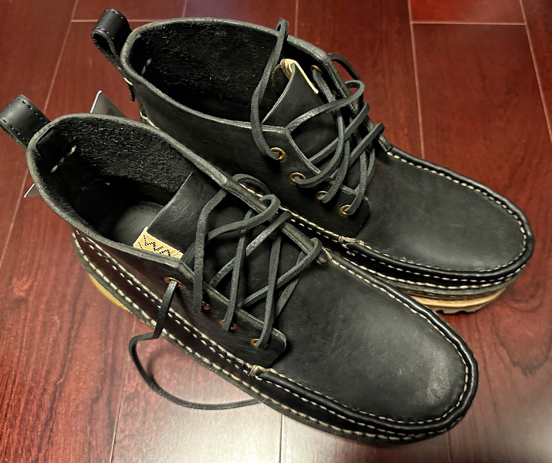 VISVIM KANAWA MOC MID FOLK Boots — front