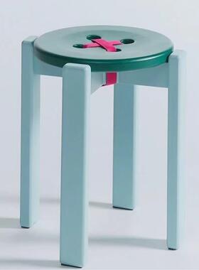 子塑JPU料凳加厚纽家可用创意餐桌餐椅叠放现代简约客厅久坐扣圆