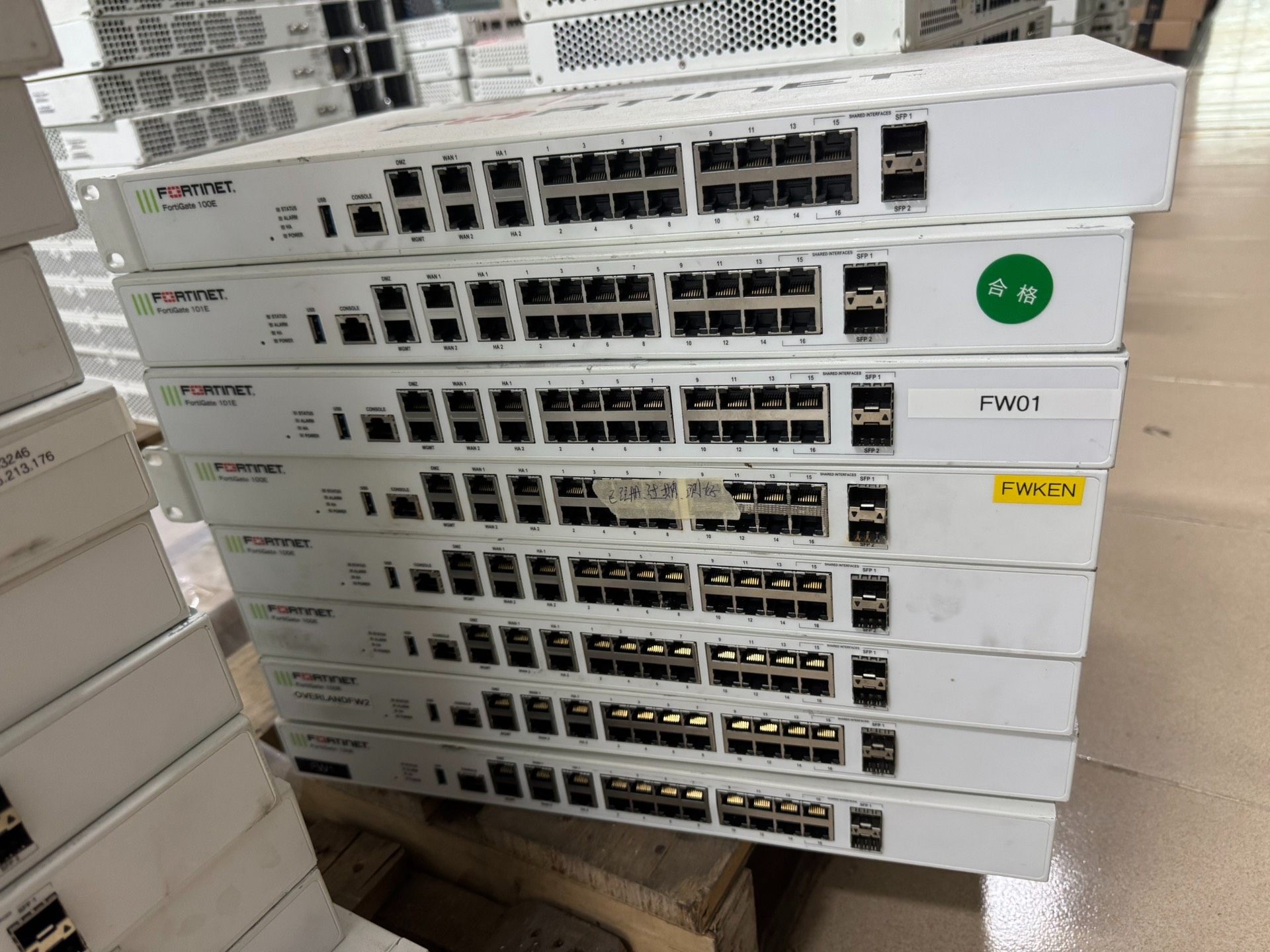 飞塔Fortigate FG-100E 千兆企业防火墙 硬件