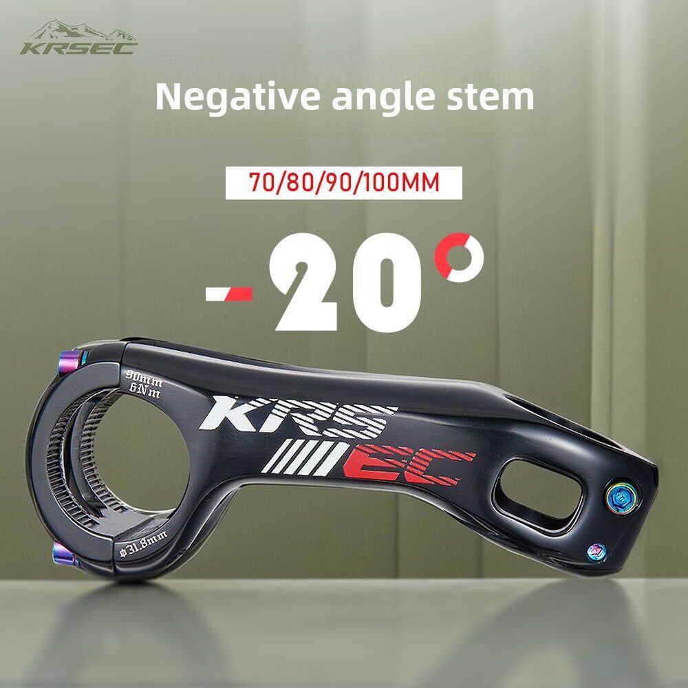KRSEC公路自行车铝合金7075材质把立负20度超轻越野负把立31.8