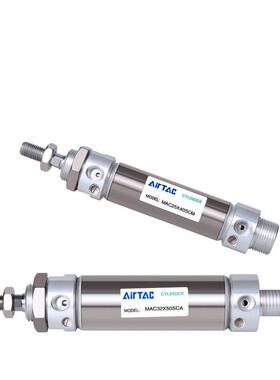 亚德客缓冲型不锈钢迷你气缸MAC50X25-50/75/100/150/200/300SCA
