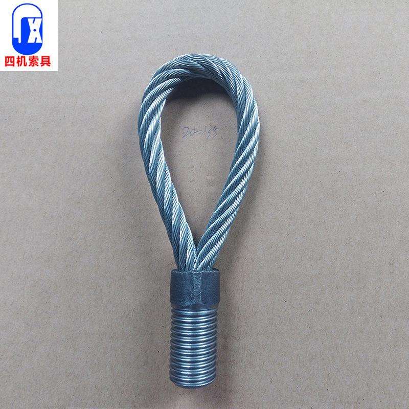 山东厂家起重工具钢丝绳吊索具 单头扣压制不锈钢钢丝绳吊索