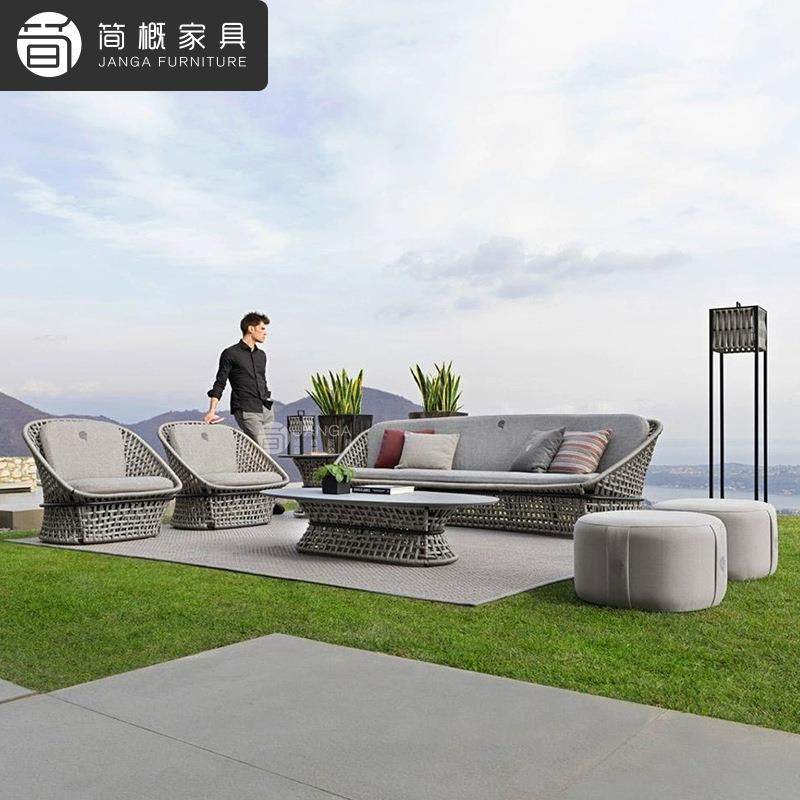 户外别墅庭院沙发靠组207合露园阳台高背藤椅花家具天防水防晒沙,住宅家具,户外沙发,淘宝优惠券,粉丝福利购,淘宝优惠卷