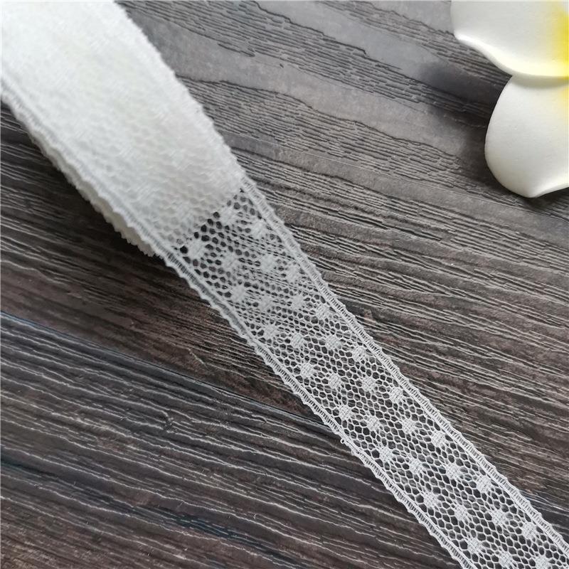 1.5cm蕾丝带波点网纱蕾丝花边蝴蝶结装饰丝带DIY手工服装配饰辅料