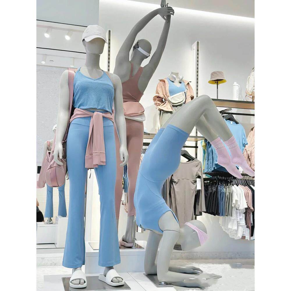 瑜伽模特道具瑜伽服陈列展示假人运动健身模特女全身瑜伽裤腿模