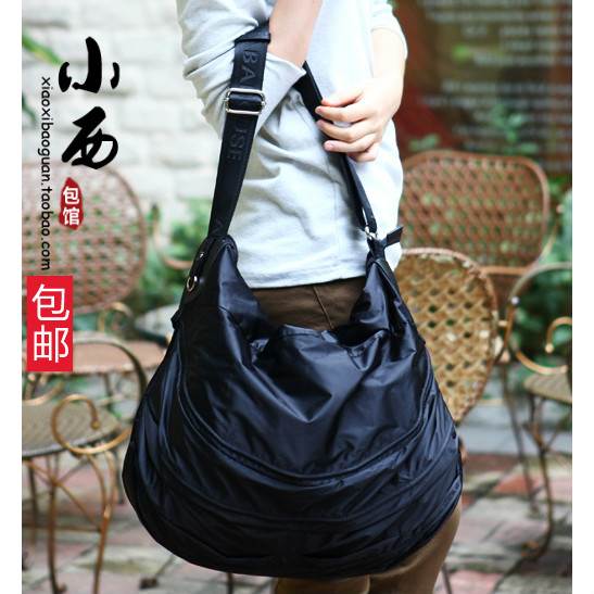 韩版尼龙布包大包2020新款轻便时尚帆布斜跨包包女休闲简约斜挎包