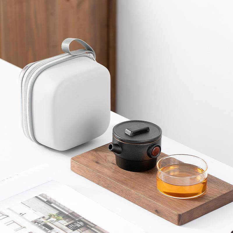 便携式旅行茶具小套装备户外包泡茶壶茶杯单人专用快客杯一壶一杯