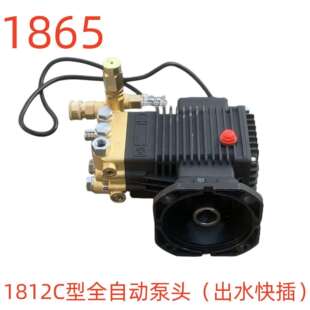 1865号 轴径24 洗特1812C型全自动超高压泵头 出水快插