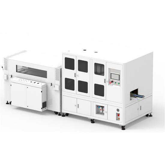 全自动套袋封切机四角边切角机热收缩机自动套袋机彩盒四边切角机