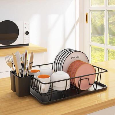 dish drying rack storage kitchen cup holder organizer洗碗架